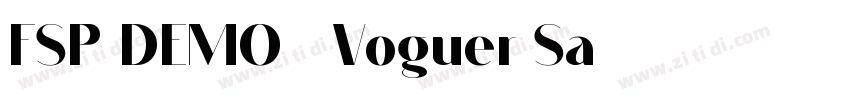 FSP DEMO   Voguer Sa字体转换
